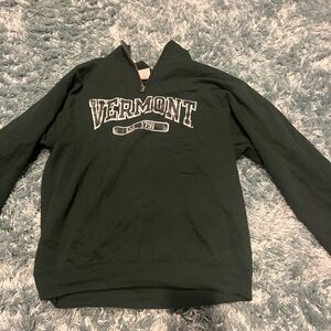 Oversized green vermont quarter zip